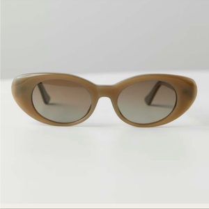 NWT New Anine Bing Ojai Sunglasses Green Khaki